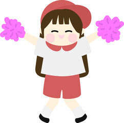 응원하는 어린이