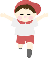 달리는 남자아이