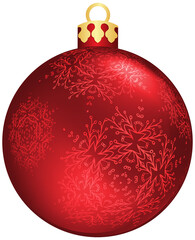 red christmas ball
