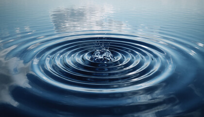 Water Ripples A Serene Dance of Circular Waves.
