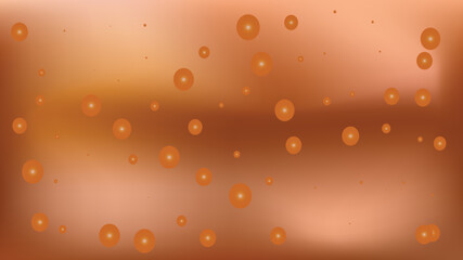 Abstract orange background featuring blurred circular lights and a gradient