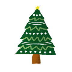 christmas tree vector illustration