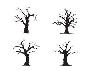 Stunning dead tree silhouette design with bold artistic style