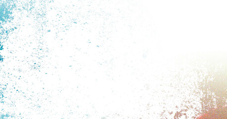 Abstract splattered canvas vibrant texture with teal and peach hues creating energy of innovation digital art with paint