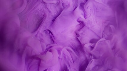 Swirling paint drop. Ink background. Defocused purple pink color bright smoke splash glitter lilac liquid spreading on creative acrylic abstraction. - Powered by Adobe