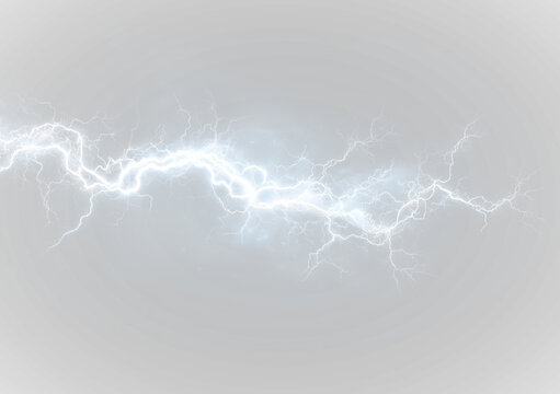 Intense thunderlight bursts with electric energy, illuminating the scene with cold blue brilliance. Sharp lightning branches create a vivid natural impact. Suitable for storm visuals and dramatic digi