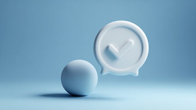 Highlighted task bubble on calm background, productivity, singular focus