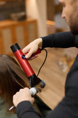elegant hair renewal, sophisticated salon service restoring gloss and smooth texture distinctly