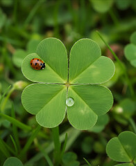 ladybug on green leaf