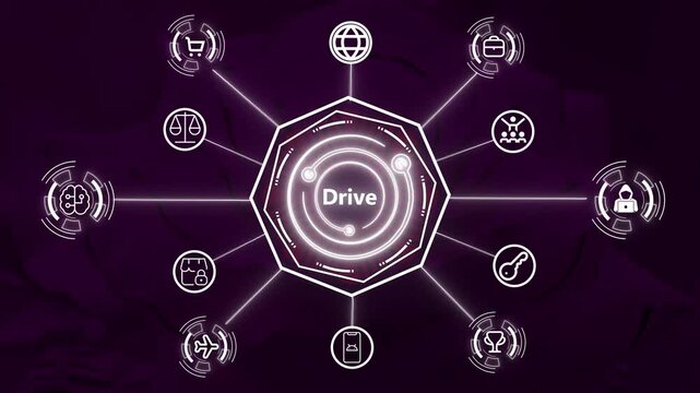 Modern Investment Business Drive, Presentation Template with Dynamic Data Charts, Professional Growth Animation, Corporate Finance Visualization, and Company Success Progress Design Concept