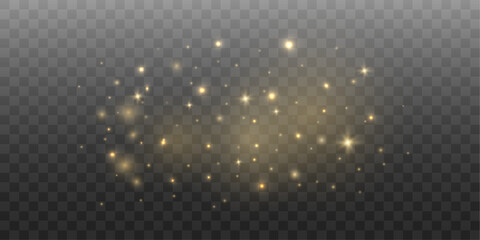 Gold sparkle dust wave vector — glowing particle stream, elegant shimmering line, golden stardust motion, transparent, perfect for overlays and luxury decoration.