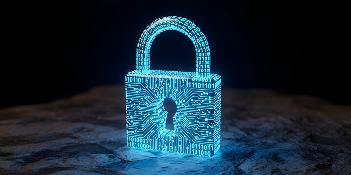 Encrypted Data Breach Alert – Cybersecurity Vulnerability Concept