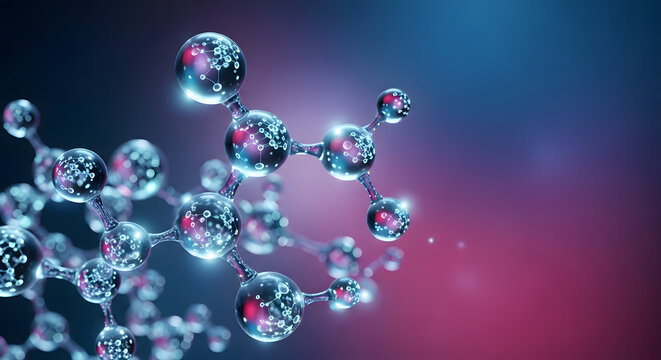 Chemical bonding molecules organic compounds abstract
