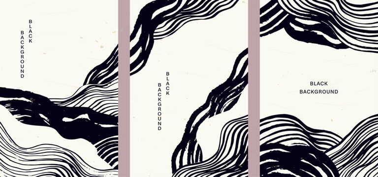 ストライプ模様の抽象画 ストライプ模様の抽象画 ストライプ模様の抽象