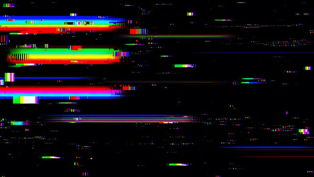Digital TV static glitch noise texture