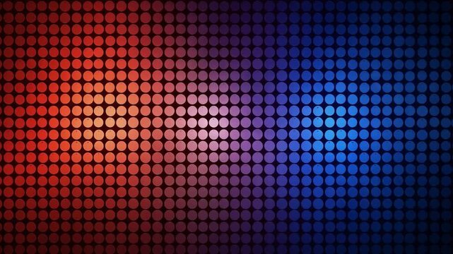 Dynamic vibrant color transition background with pulsating circles for modern presentations and innovative tech projects