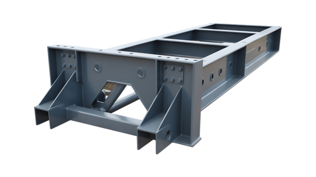 Heavy Duty Steel Industrial Frame Structure steel structure isolated on a transparent background