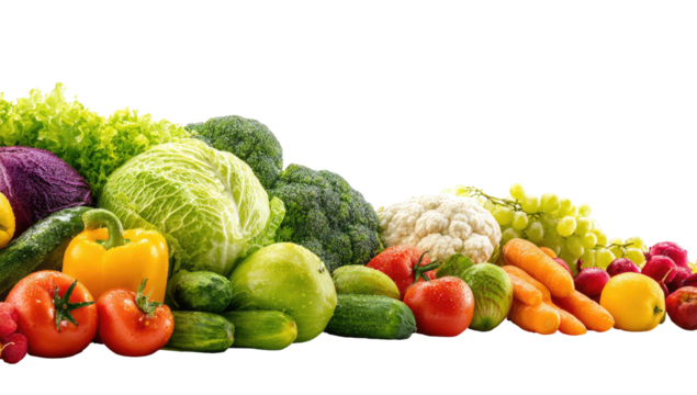 A vibrant, abundant assortment of fresh, healthy produce