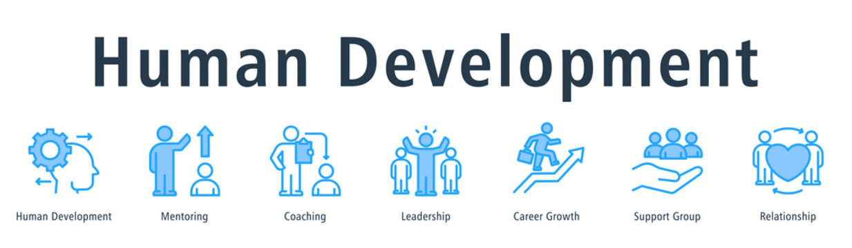 Human Development Web Banner Blue