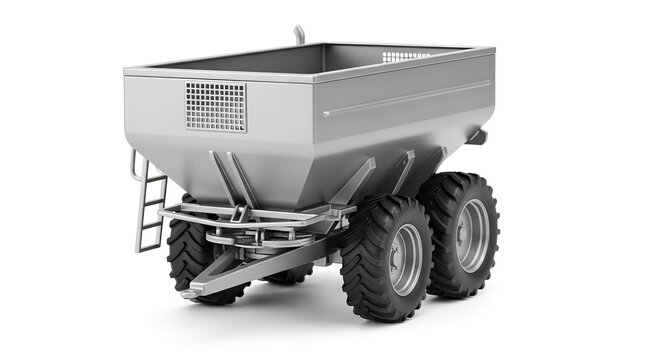 Agricultural fertilizer spreader trailer farm equipment