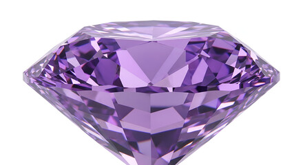 Close-up of a Faceted Purple Gemstone diamond amethyst