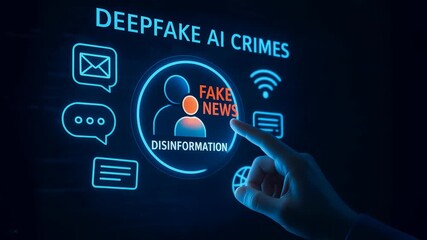 Deepfake AI crimes create fake news and disinformation risks with digital manipulation causing serious trust issues and online deception threats