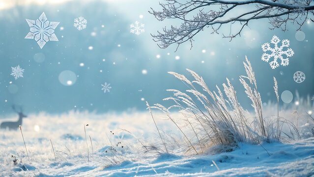 snow covered branches
