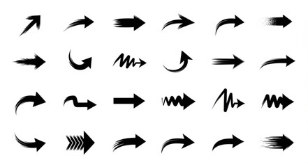 grunge arrow vector. grunge arrow brush.grunge arrow paint