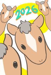 2026年午年年賀状素材_7