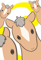 2026年午年年賀状素材_9