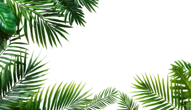 Evergreen boughs frame a dark, empty space