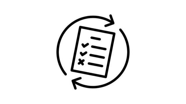 policy outline icon animation.