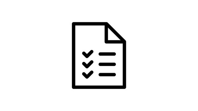 Document outline icon animation