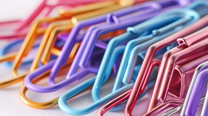 colorful paper clips