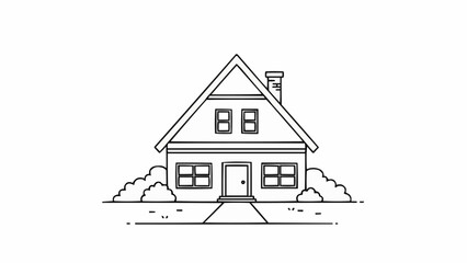 house sketch drawing