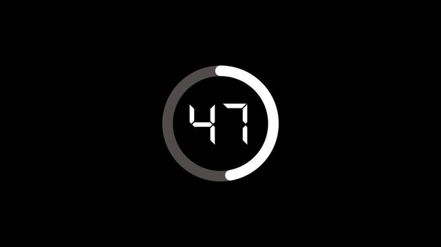 Percentage Loading neon Circle loading bar circle video Pre loader icon timer processing bar design animation.4k video.