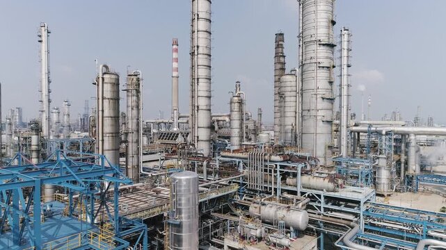 Industrial Petrochemical Refinery Manufacturing Facility
