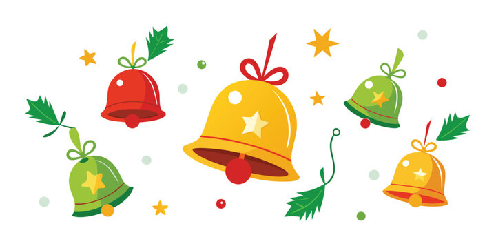Christmas bells holiday season festive decoration celebration winter xmas jingle bells