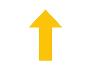 Golden arrow pointing upward on stark black background