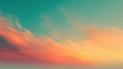 Fototapeta premium Soft hues of pink orange and blue fill the twilight sky as the sun sets on the horizon creating a tranquil scene that invites reflection and calmness.