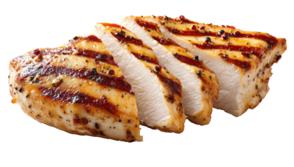 Sliced grilled chicken breast with herbs and spices (3)