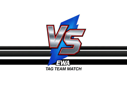 Metallic vs logo with electric lightning bolt for fierce competition graphics isolated on transparent background