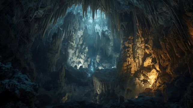 Golden Glowing Sphere with Abstract Light Effects Digital Art - Powered by Adobe