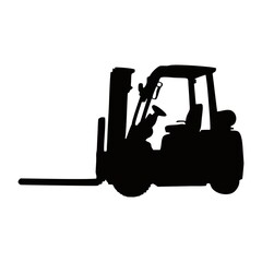 forklift silhouette or symbol
