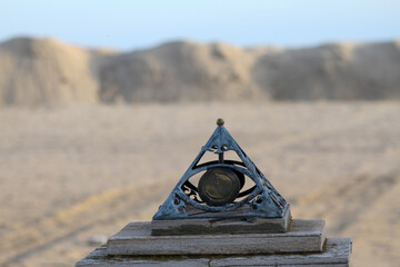 All-Seeing Eye Inside Triangle Historic Masonic Emblem