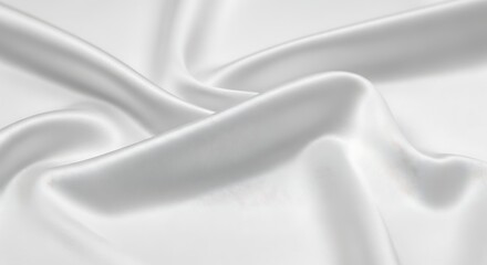 Obraz premium White satin fabric texture background luxurious elegance