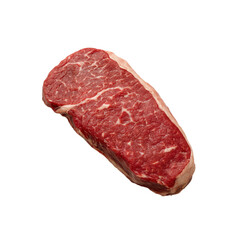 Obraz premium Raw beef steak sirloin on black background