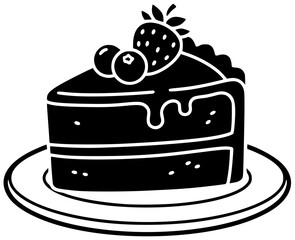 dessert illustration food silhouette delicious logo cake icon sweet outline slice bakery pastry piece birthday cream tasty snack celebration shape women vector graphic background