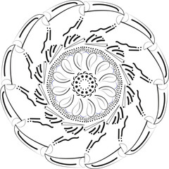 Celtic Bloom: A Flowing Mandala of Light and Line