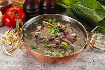 Vietnamese cuisine - Pho Bo soup with beef